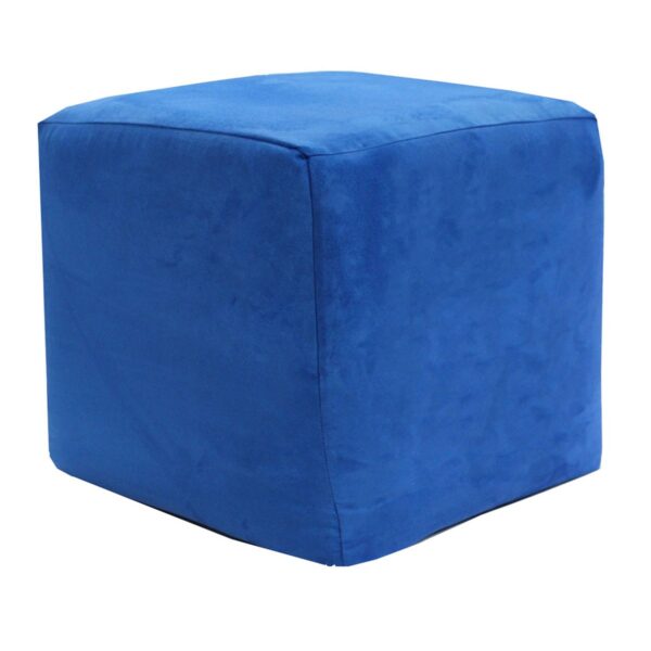 Cobalt Blue Cube Ottoman
