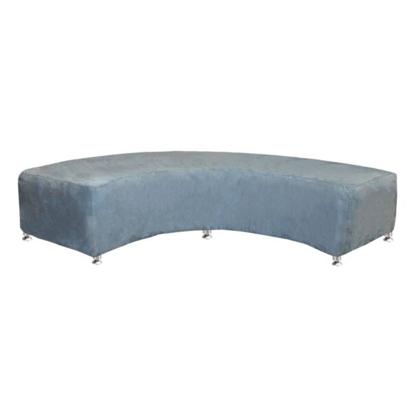 Cloud Blue Curved Bench