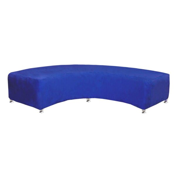 Cobalt Blue Curved Bench