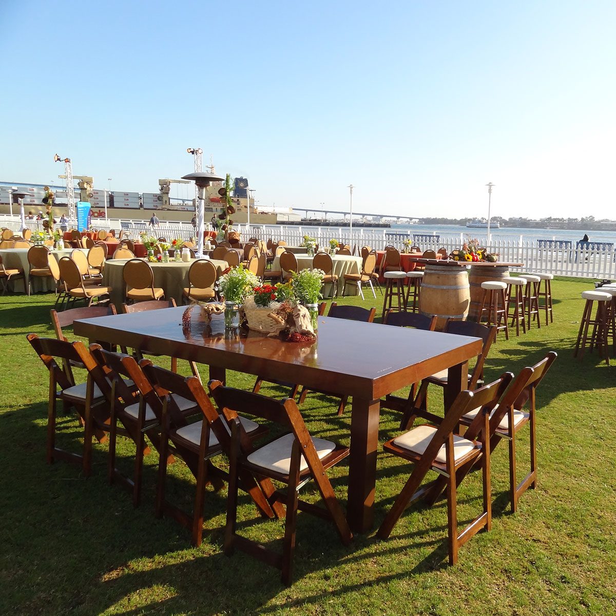 Walnut Wood Folding Chair - Image 4