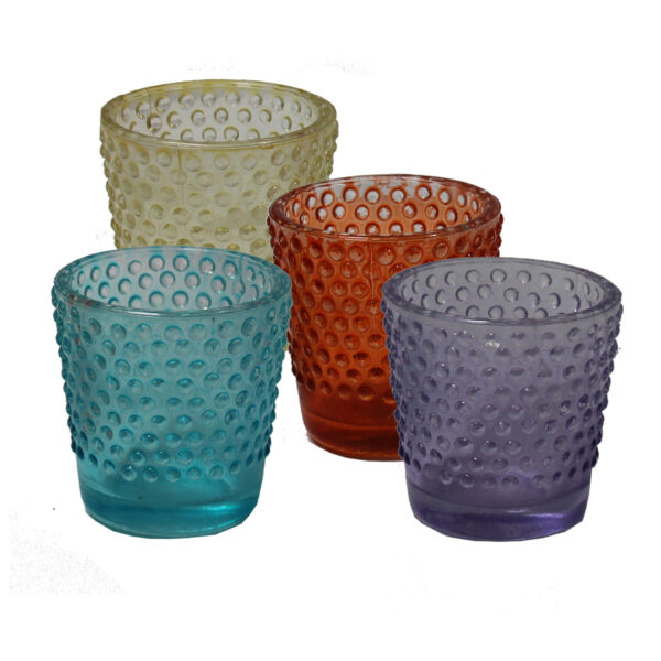 Assorted Dotted Votive Holders