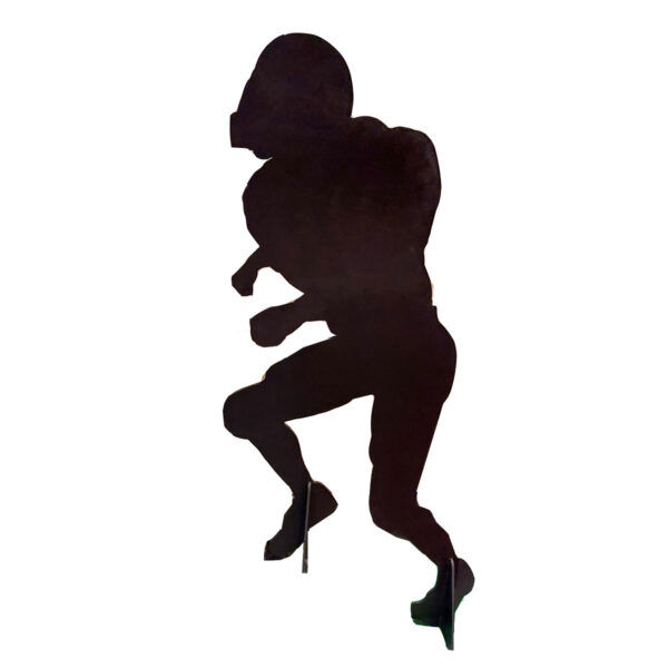Football Silhouette Cutout, Running