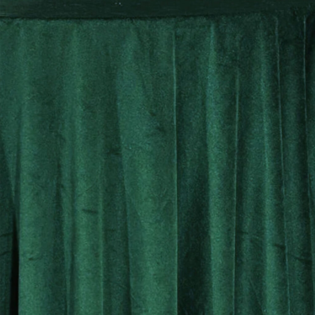 Forest Green Velvet Table Linen