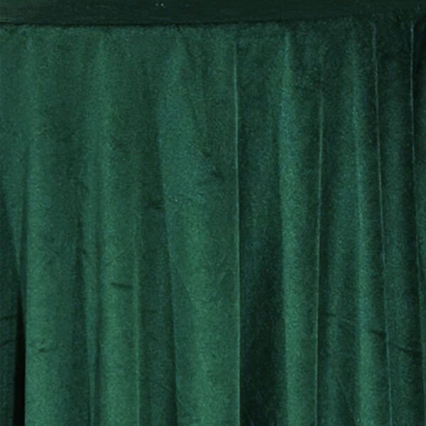 Forest Green Velvet Table Linen