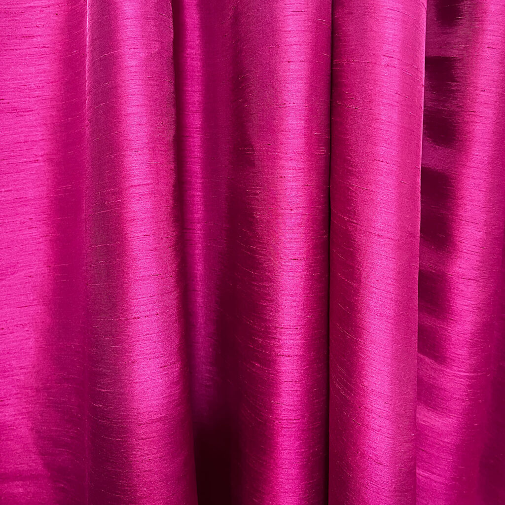 Fuchsia Shantung Drape