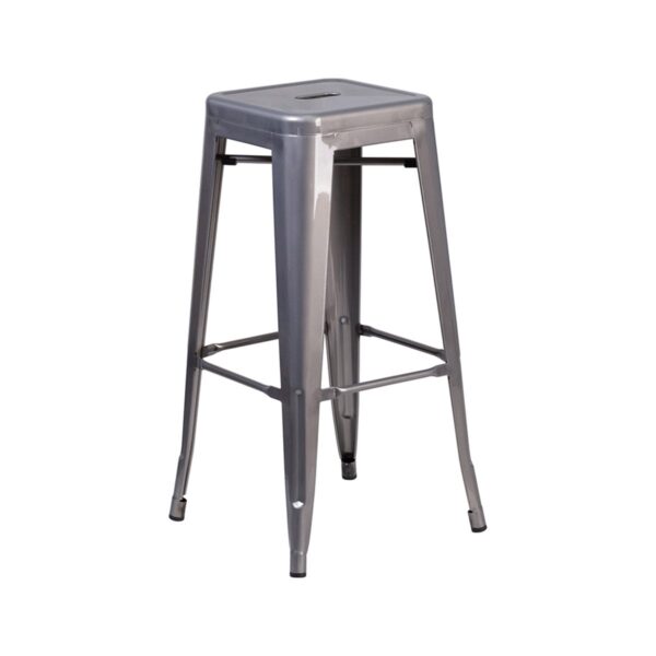 Gunmetal Gaslamp Bar Stool