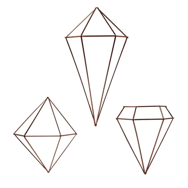 Rose Gold Wire Geo Frame (Tabletop, Assorted Styles)