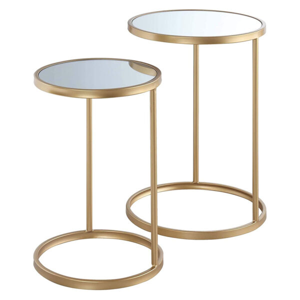 Glam Nesting Tables Duo