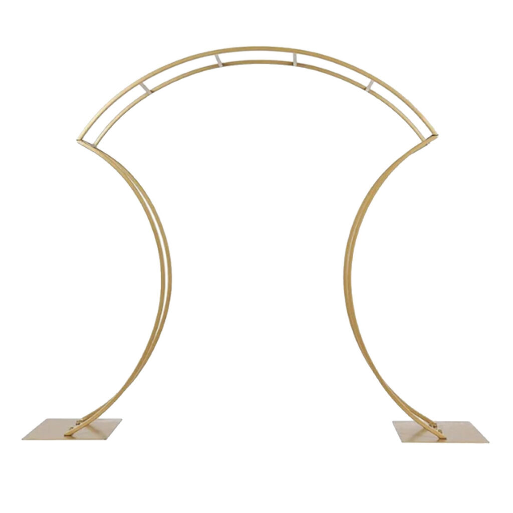 Gold Centerpiece Arched Stand