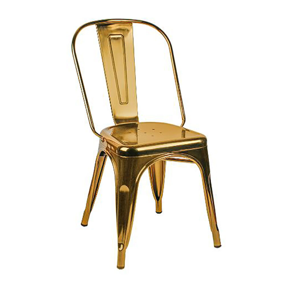 Gold Gaslamp Chair