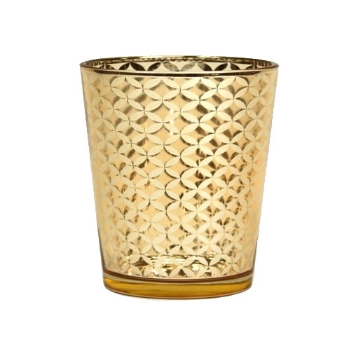 Gold Lattice Votive Holder (Small)