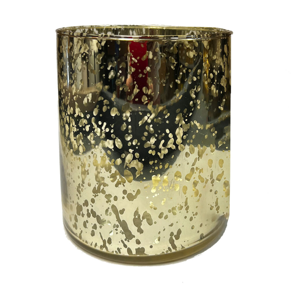 Pale Gold Mercury Votive Holder, Large