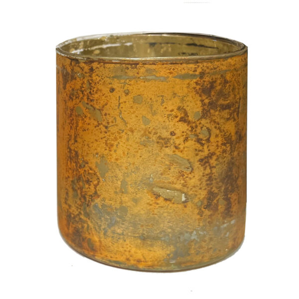Gold Patina Votive Holder