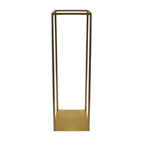 Gold One Plated Rectangle Centerpiece Stand