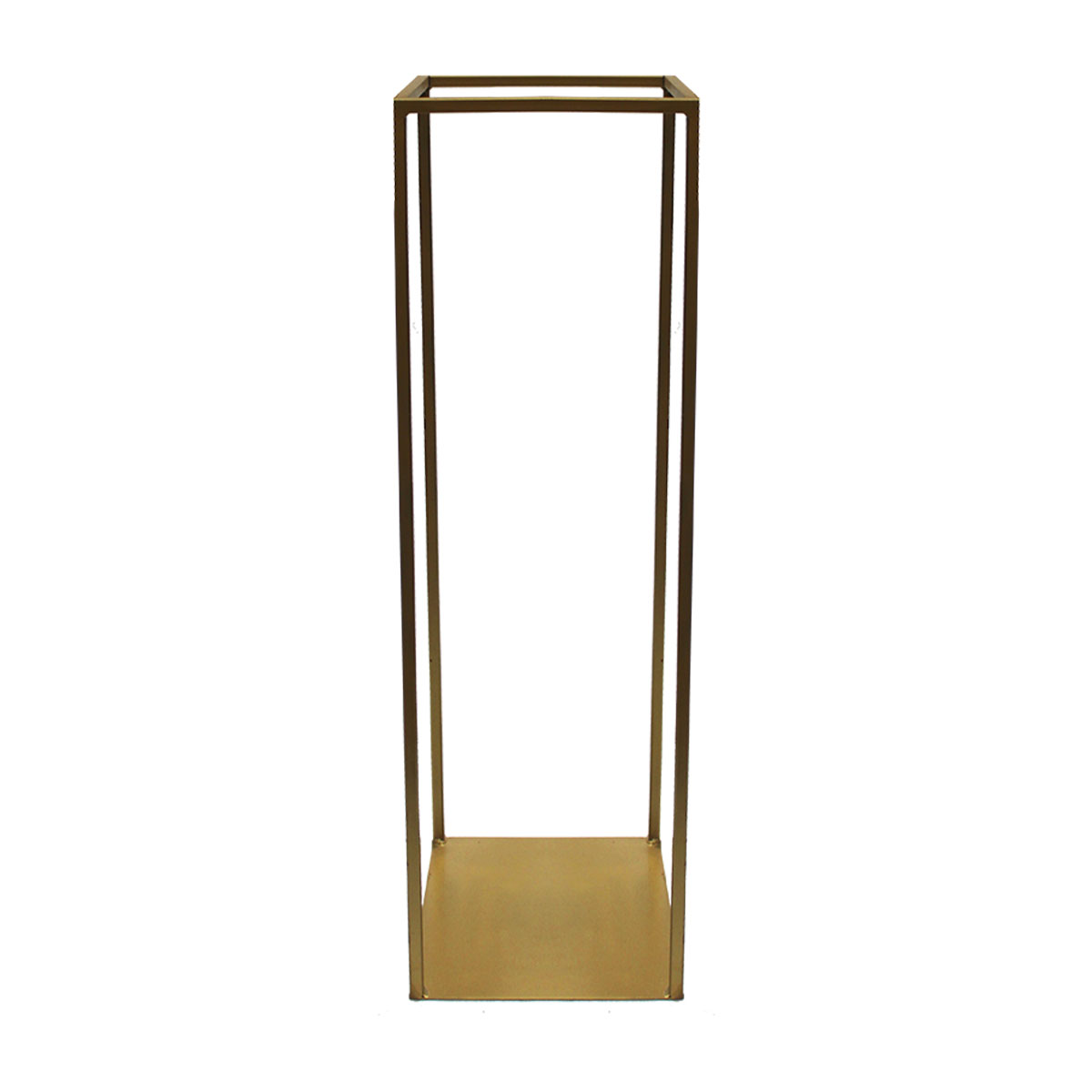 Gold One Plated Rectangle Centerpiece Stand