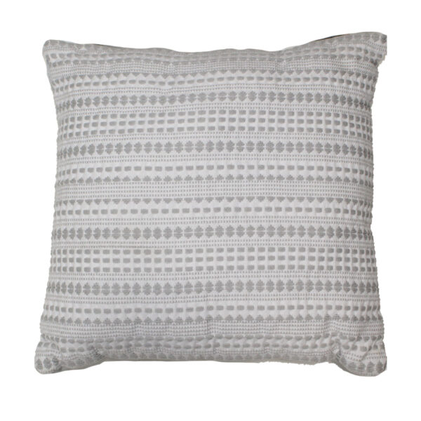Gray Jacquard Pillow