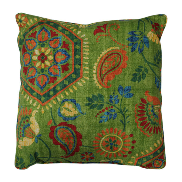 Green Folklore Pillow