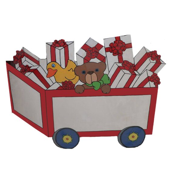 Holiday Toy Cart Cut Out