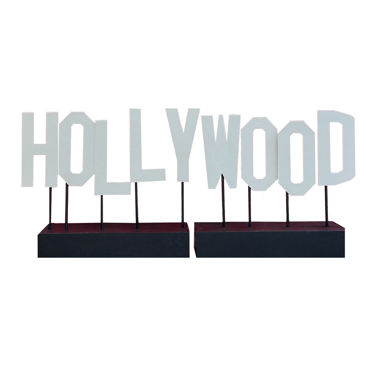 "HOLLYWOOD" Letters on Stands