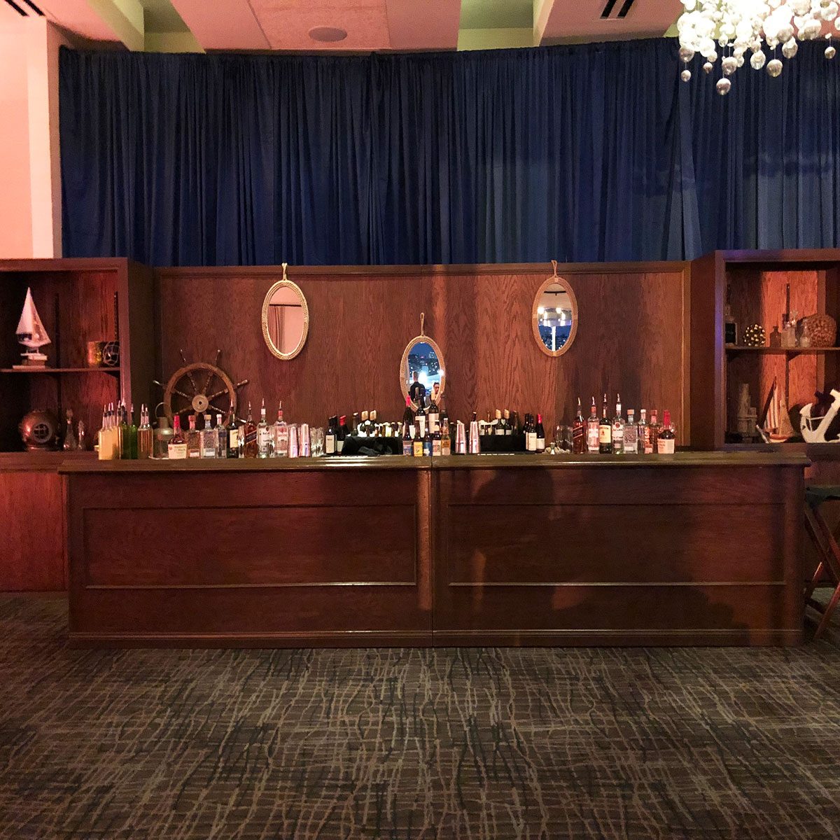 Navy Milano Velvet Drape - Image 2