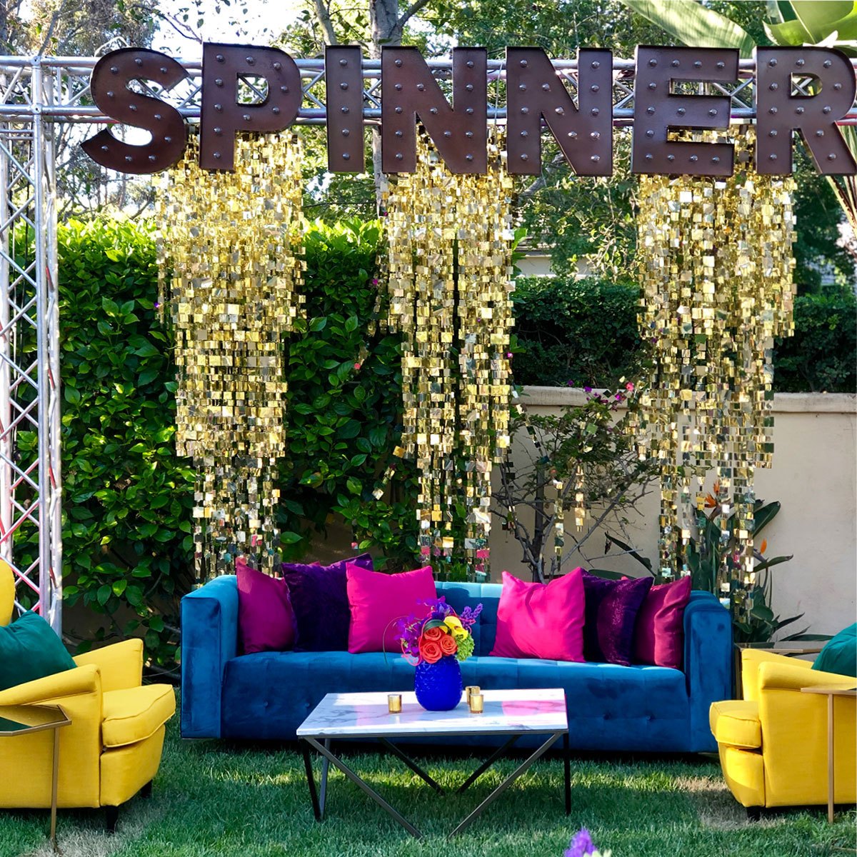 Gold Fab Chandelier - Image 2