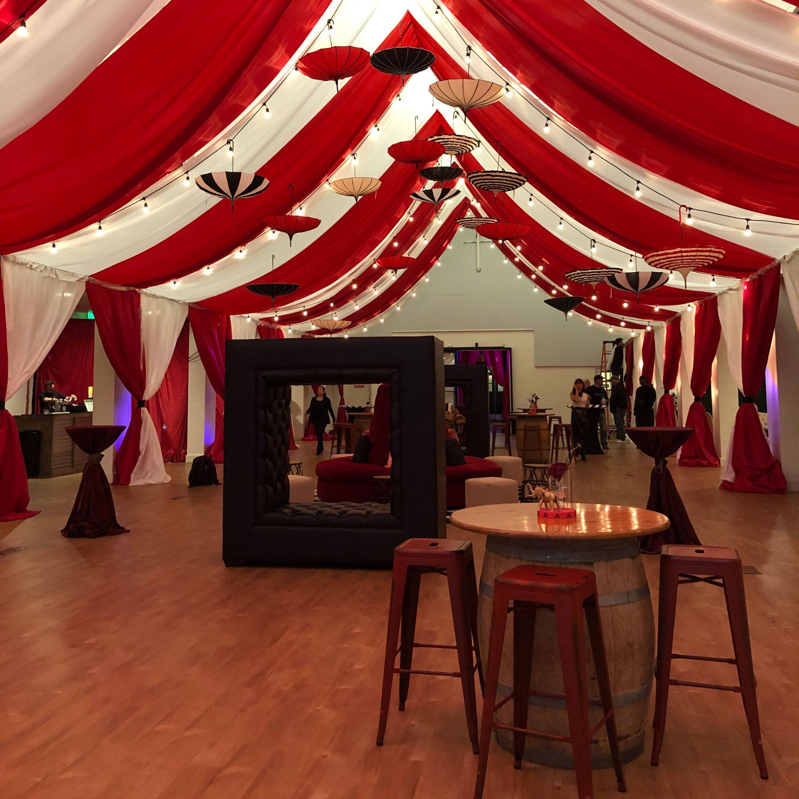 Wine Barrel Highboy with Wood Table Top - Image 3