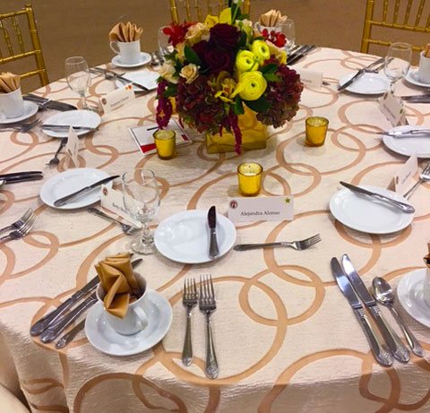 Ivory Apollo Burnout Table Linen - Image 4