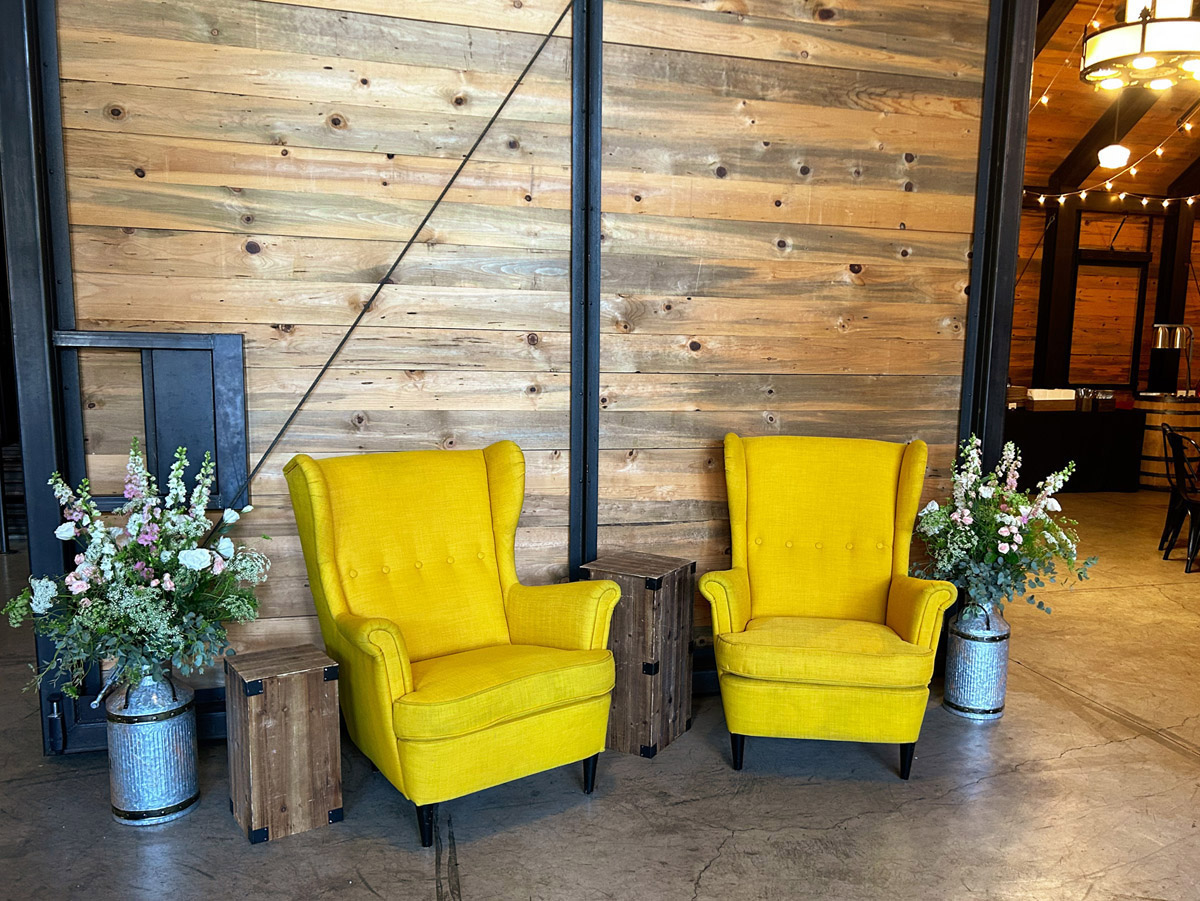 Yellow Wing Chair - Image 2