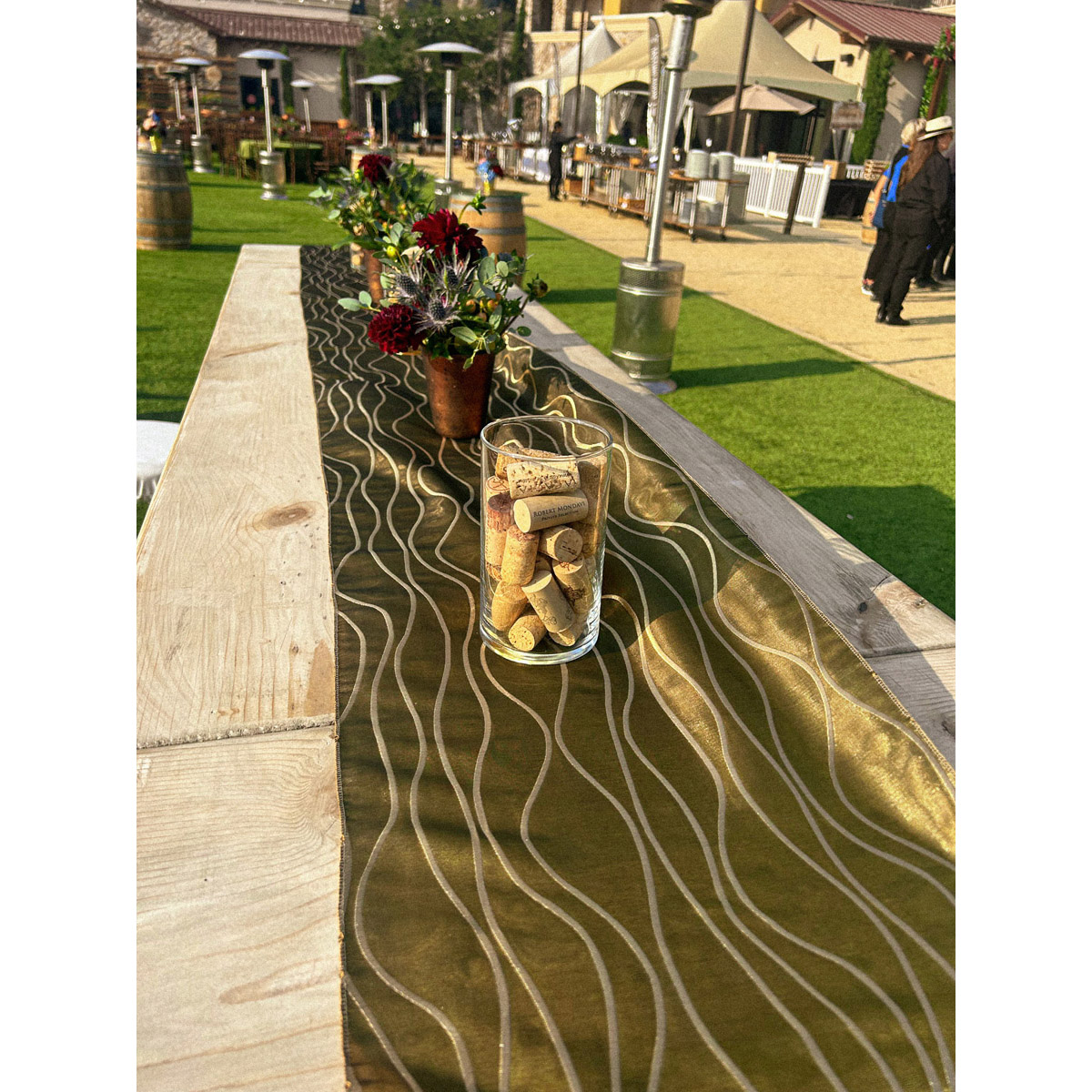 Olive Wavelength Table Runner - Image 4