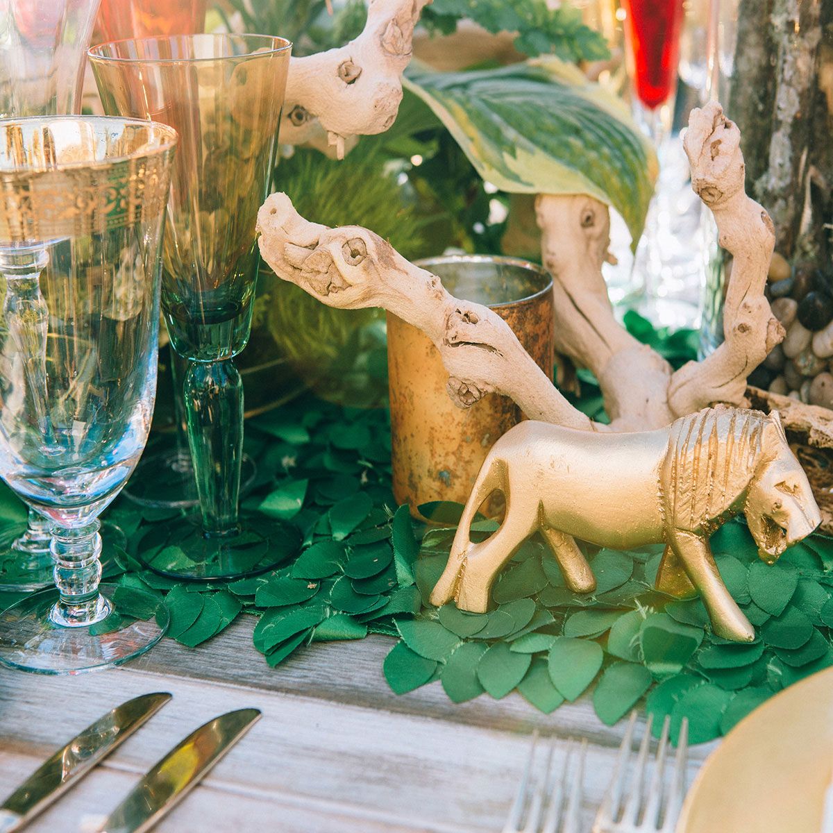 Mini Gold Leather Animals - Image 2