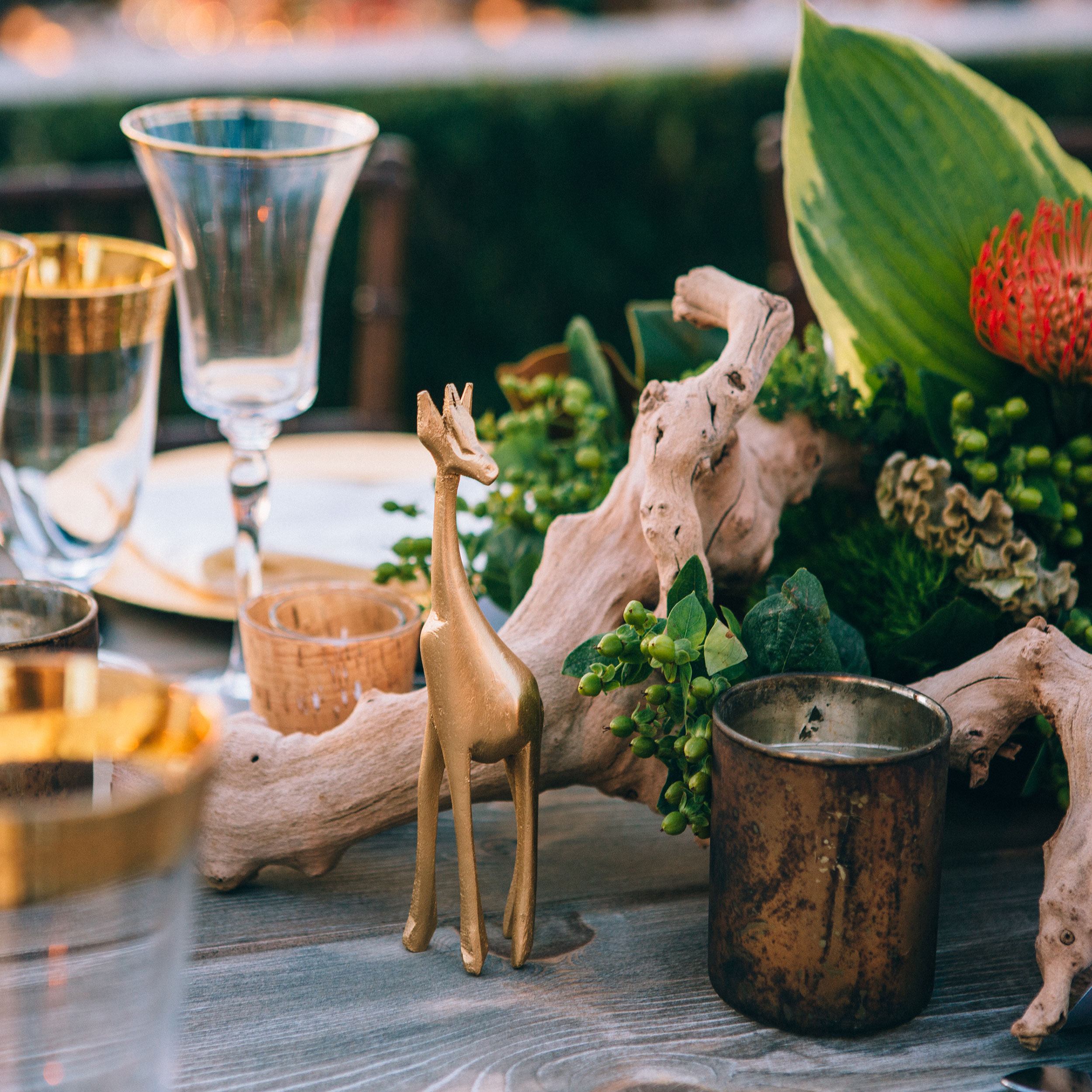 Mini Gold Leather Animals