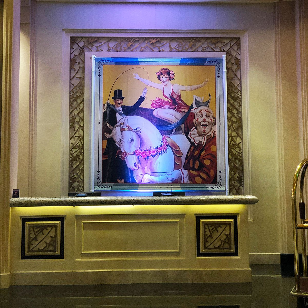 Circus Girl on Horse Fabric Poster - Image 2