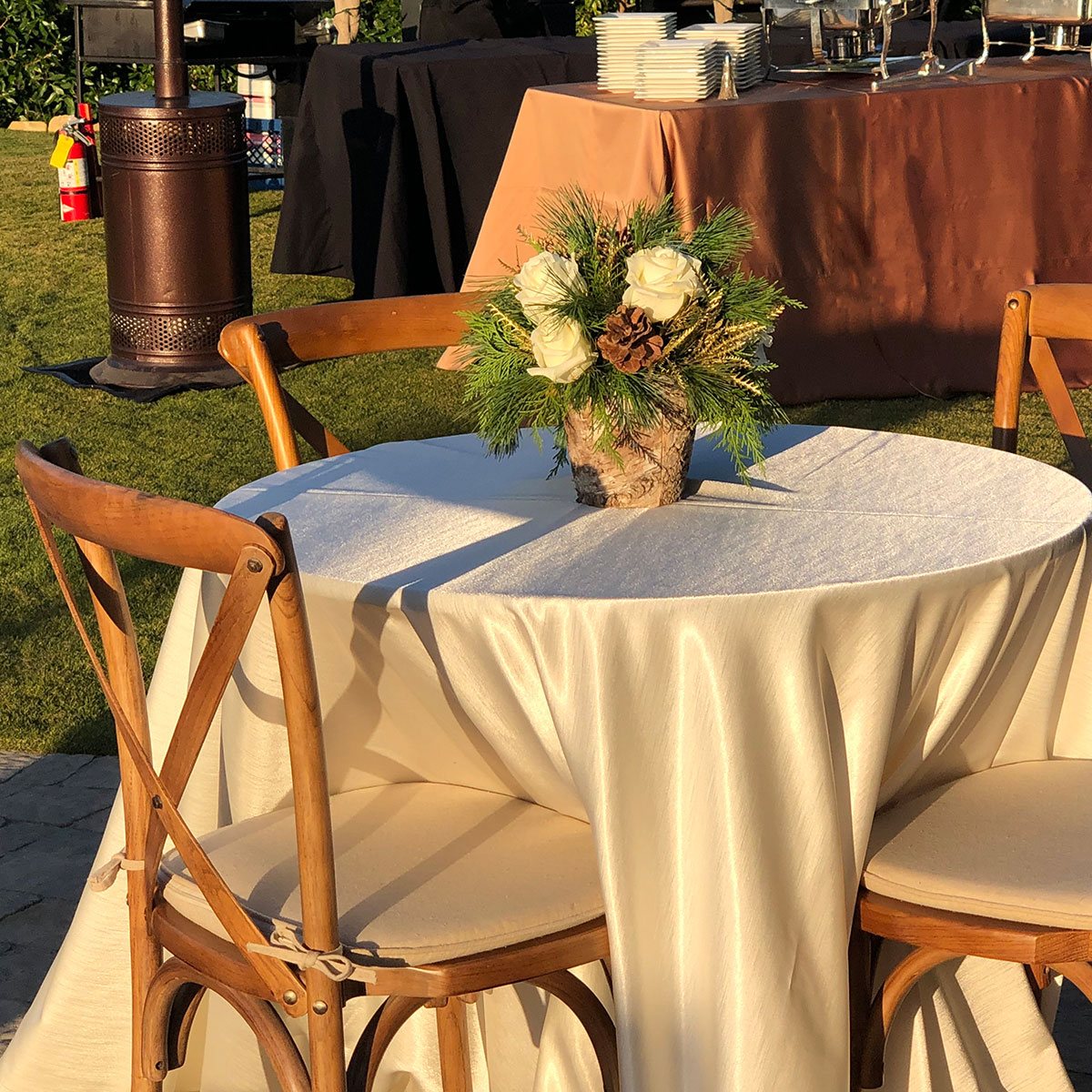 Ivory Shantung Table Linen - Image 5