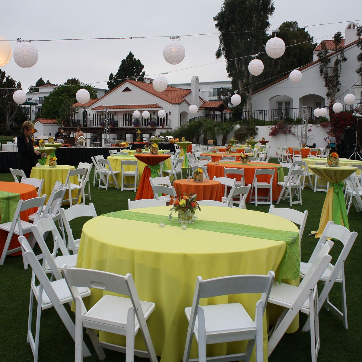 Orange Poly Table Linen - Image 5