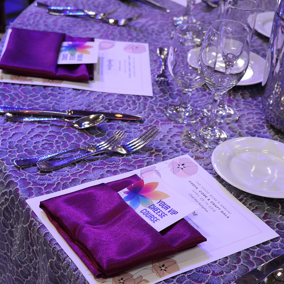Aubergine Shantung Table Linen - Image 3