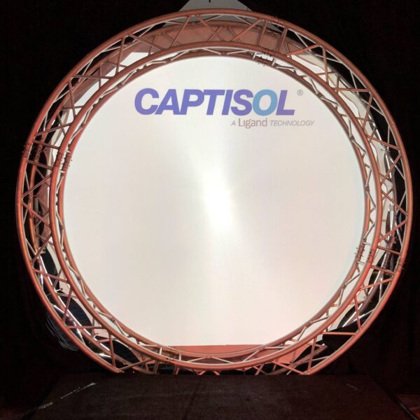 10' Round White Circle Spandex Cyc