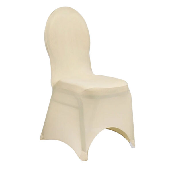 Ivory Spandex Chair Cover