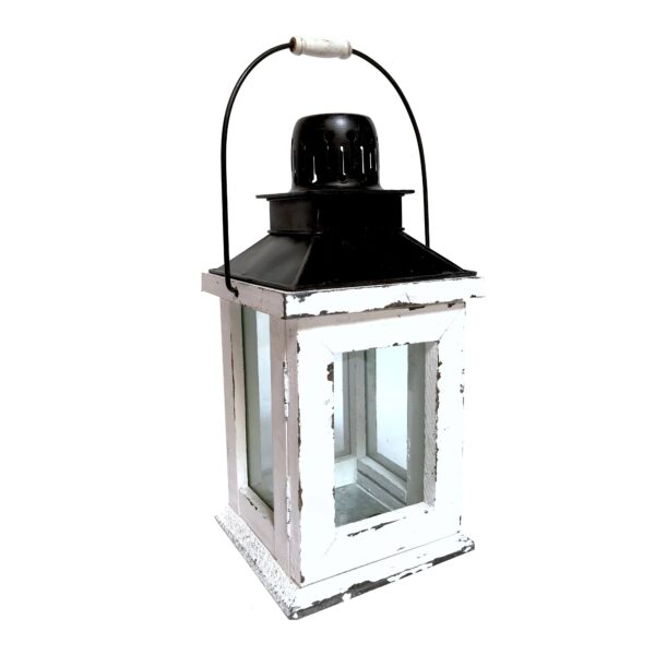 White Washed Lantern (Small)