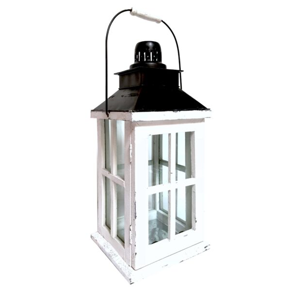 White Washed Lantern (Large)