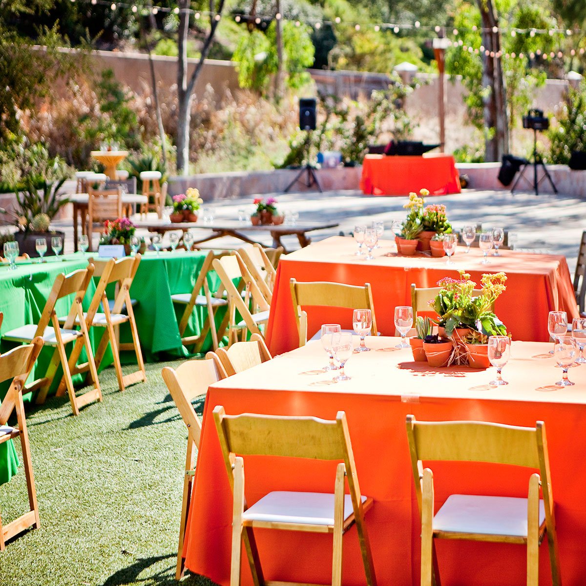 Orange Poly Table Linen - Image 4