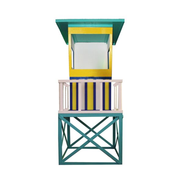 Lifeguard Tower (Yellow with Teal/Blue)