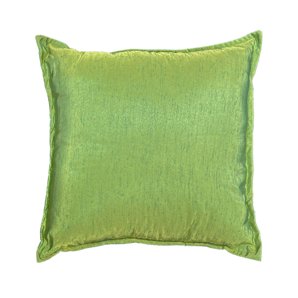 Lime Dupioni Pillow