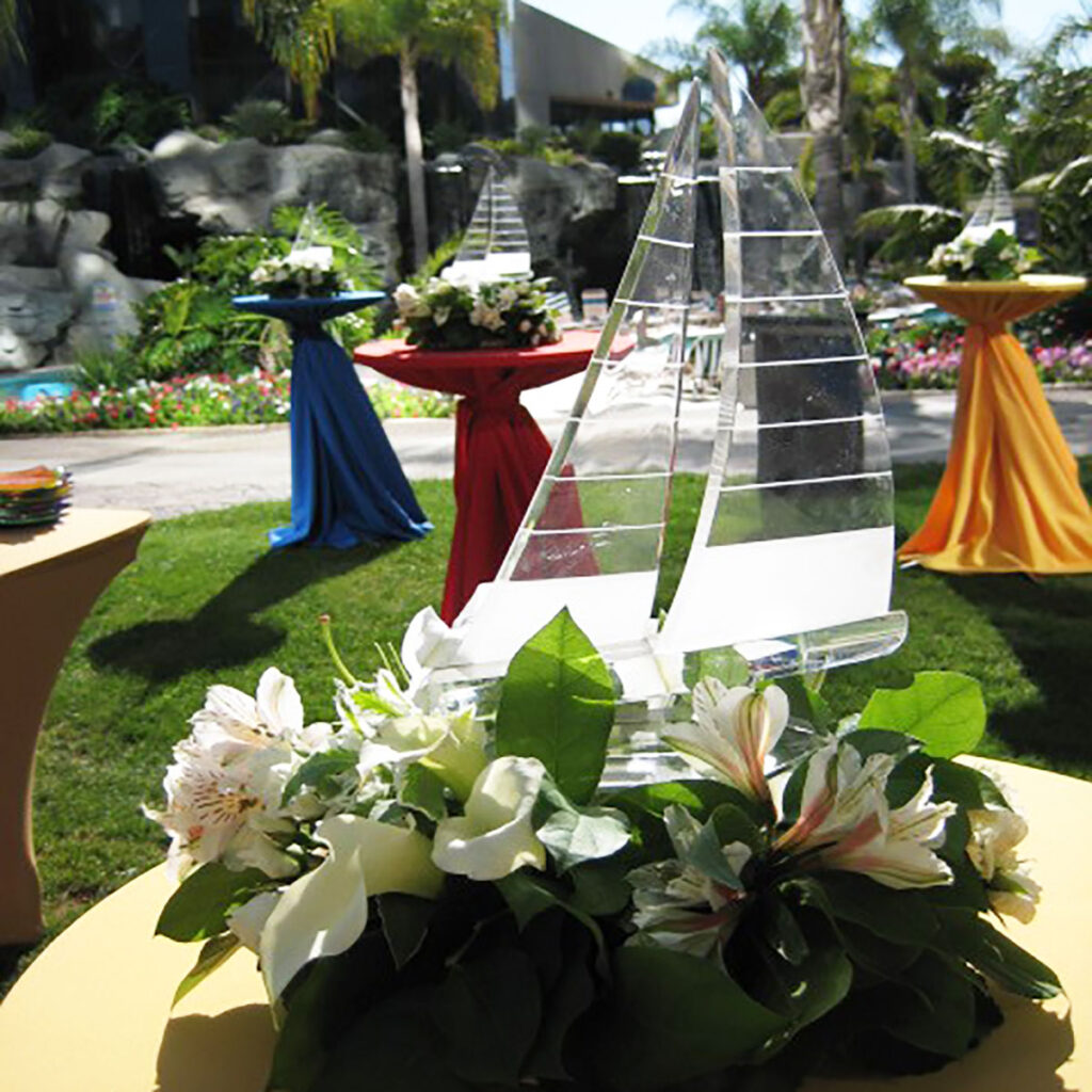 Lucite Sail Boat