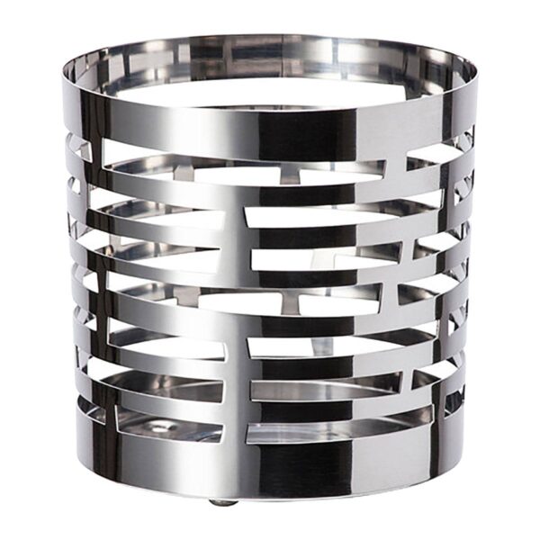 Silver Metal Horizon Votive Holder