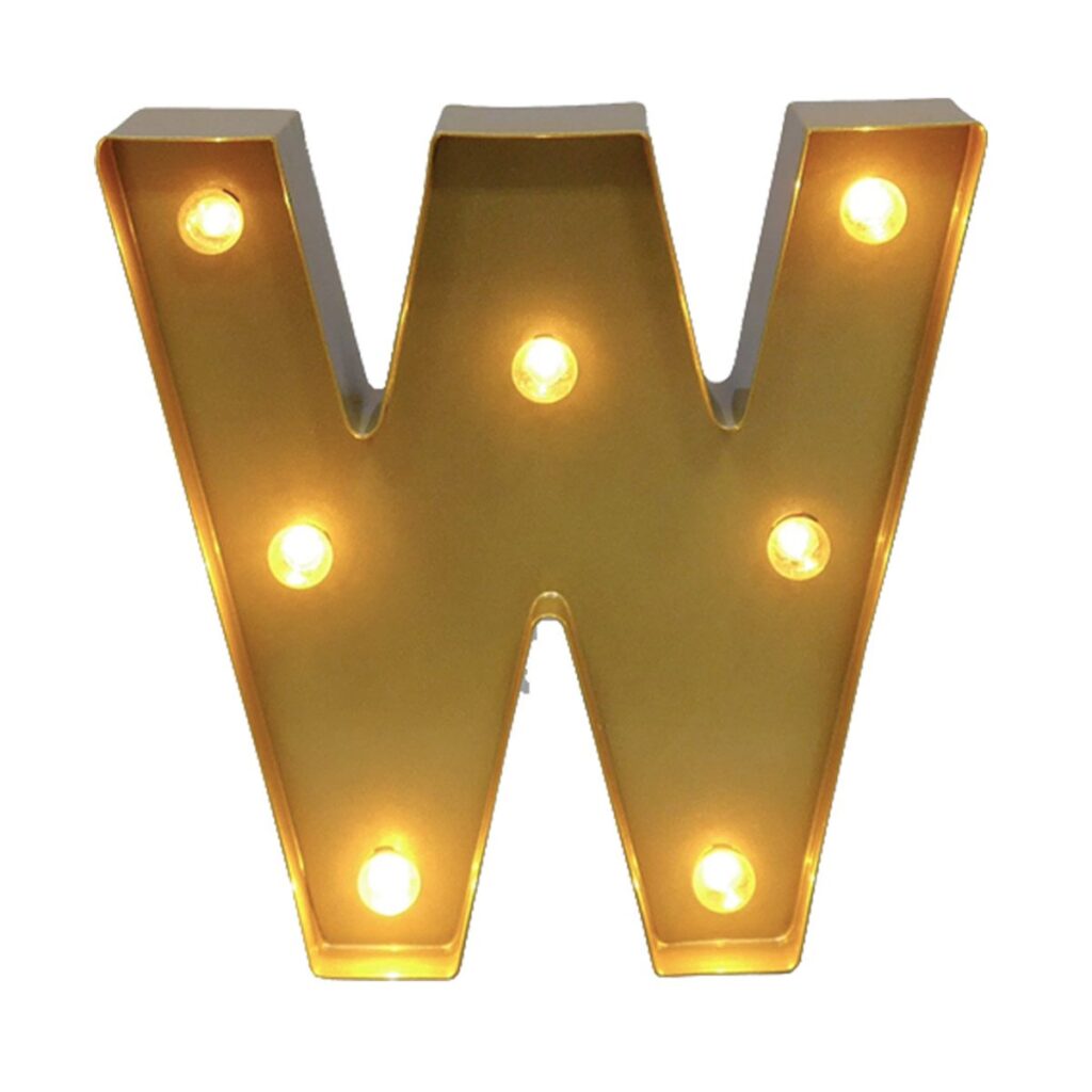 2' Marquee Letter - W