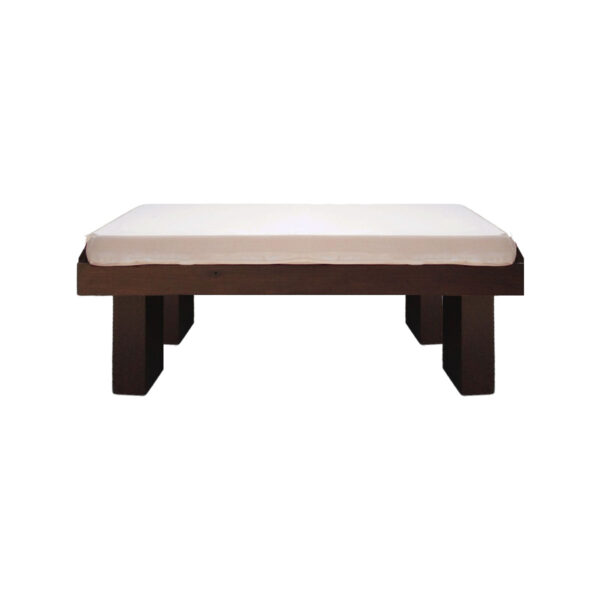 Malibu Bench with Ivory Cushion