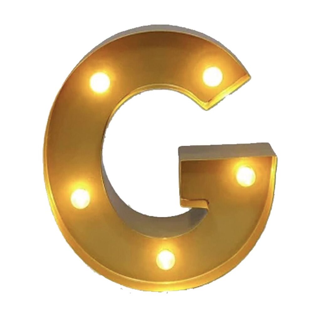 2' Marquee Letter - G