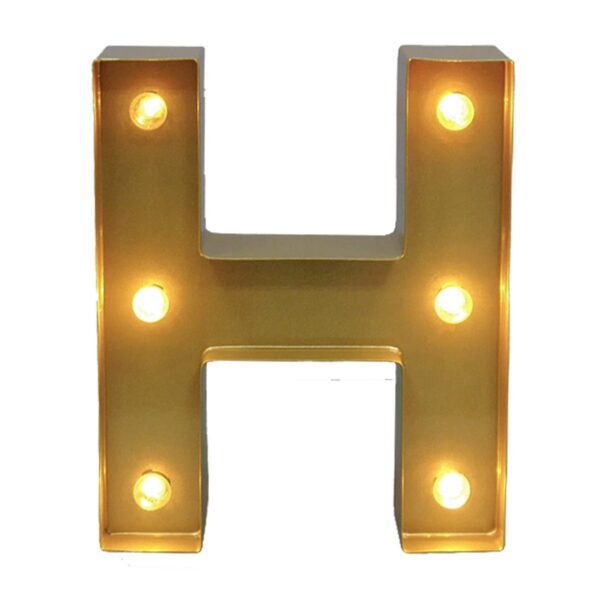 2' Marquee Letter - H