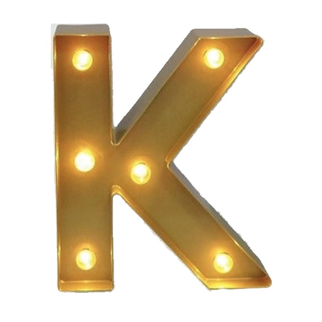 2' Marquee Letter - K