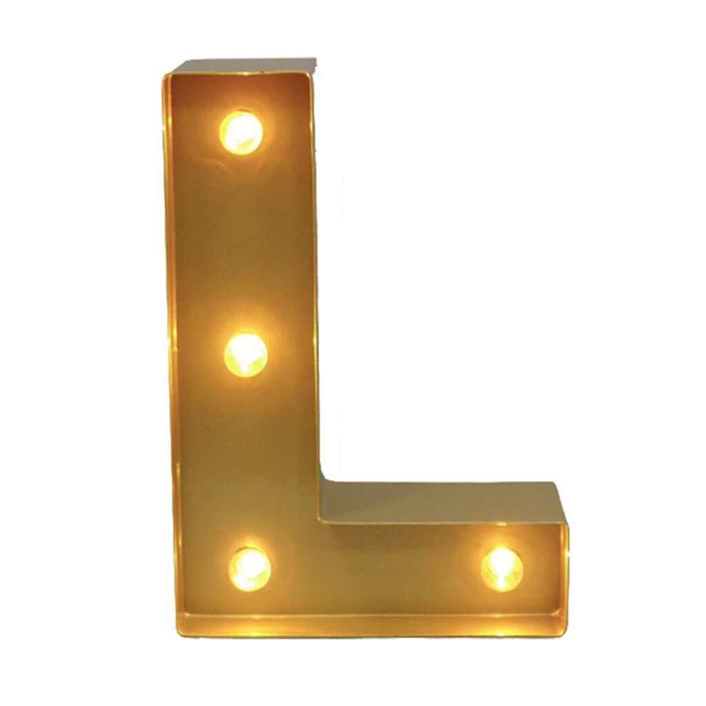 2 Marquee Letter L Rental Decorative Lighting Pep Creative 